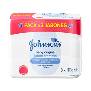 3 Pack Jabon Johnson Cremoso Original 110gr