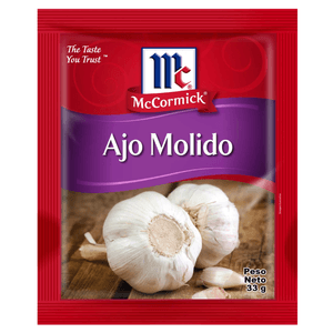 Ajo Molido Mccormick 33g Sobre