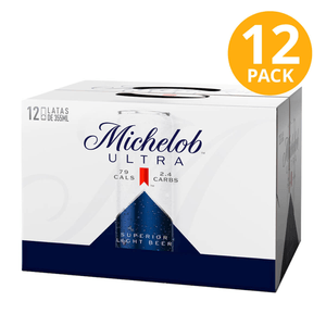 Michelob Ultra, Cerveza, Lata 355 ml (Pack de 12)