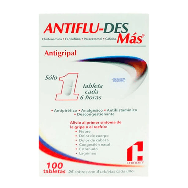 Antifludes-CHINOIN-Mas-X100-Tab