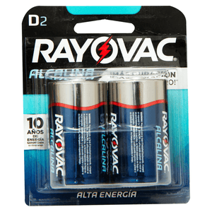 Bateria Alcalina Rayovac D2 Blister