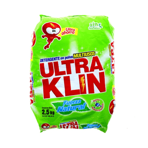 Detergente En Polvo Ultraklin Fuerza Natural 2.5 Kg
