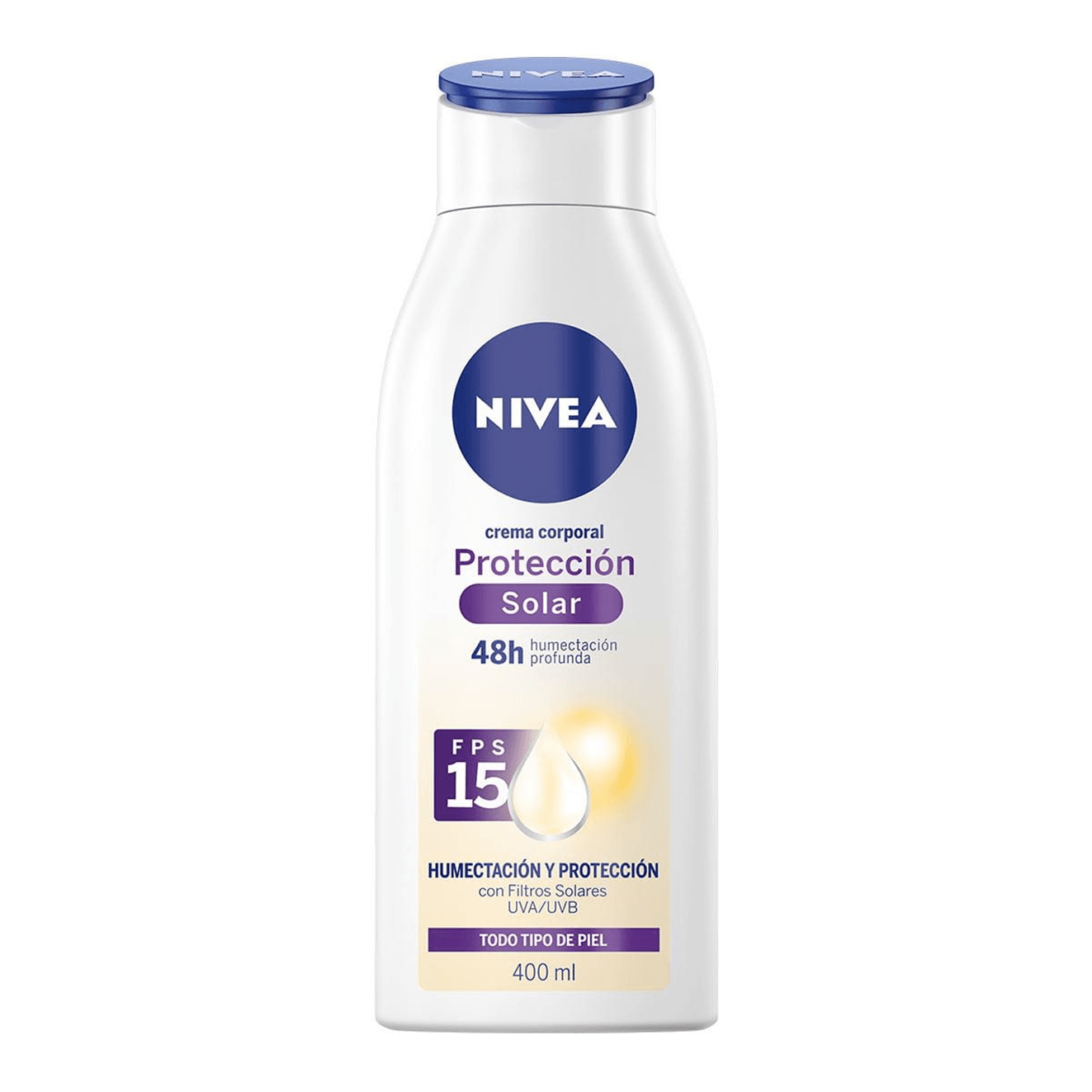 Crema Corporal Protección Solar Fps 15 400 Ml
