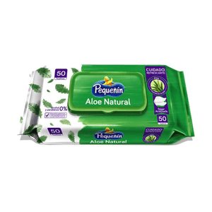Toallitas Humedas Aloe Vera Pequeñin 50u