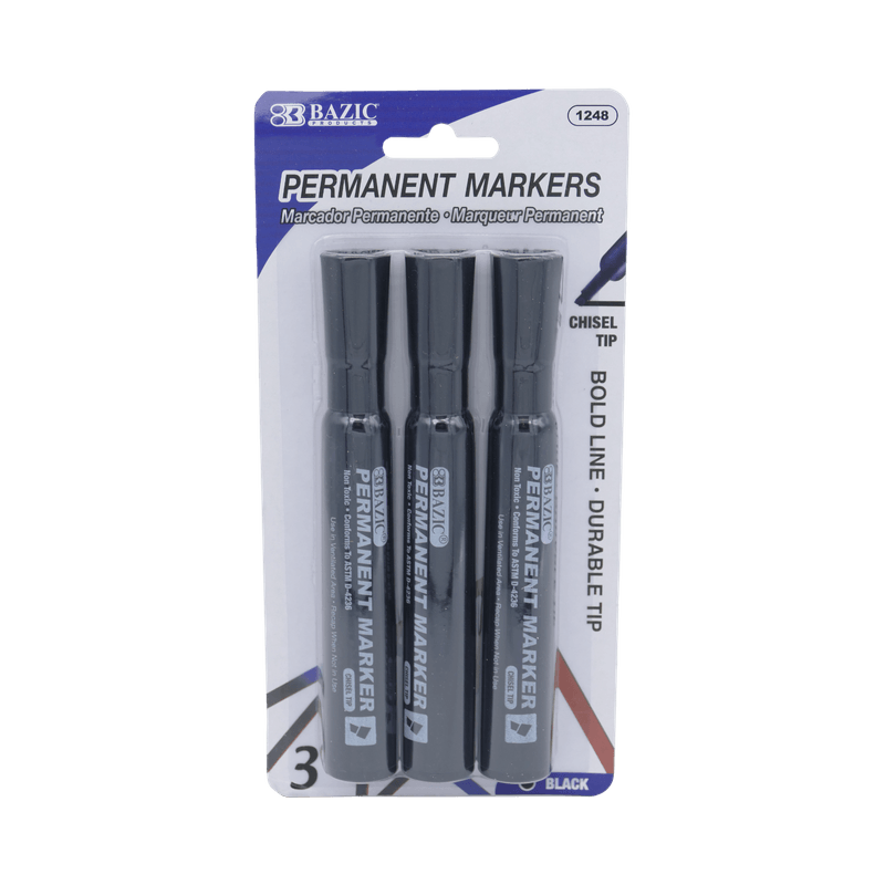 Marcador-Permanante-color-Negro-3PC-BAZIC-0764608012482