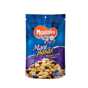 Mani Con Pasas Manitoba 200G/48 Doy Pack