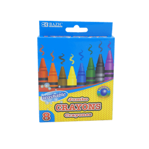 Crayon Lavable Jumbo 8Pc Bazic 2539