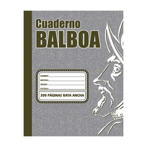 Cuaderno Balboa 200p  Color Raya Ancha  Juv