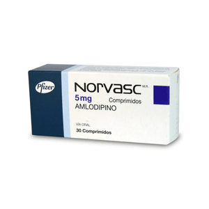 Amlodipino 5Mg X 30Tabletas Norvasc