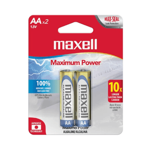 Maxell Batería Alcalina AA 2U