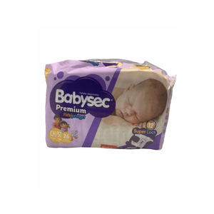 Pañal Babysec Premium S 26 Un