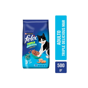 Alimento Para Gato Triple Delicious Mar 5gr Purina Felix