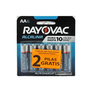 Rayovac Alcalina Aa6 4/2 Gratis