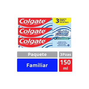 Pasta Dental Colgate Doble Frescura 150 ml 3 Pack