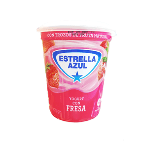 Yogurt con Trozos de Fresa Estrella Azul 475 G