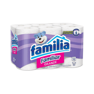 Papel Higienico Familiar 2 Hojas 12 Rollos