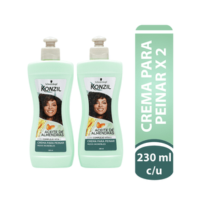 Crema Duo De Peinar Konzil 230 Ml Rizos