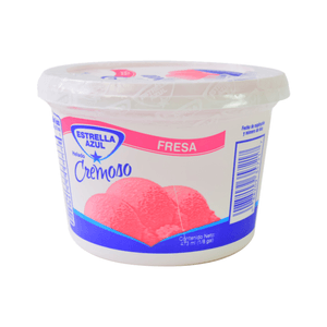 Helado Fresa Estrella Azul 473 Ml