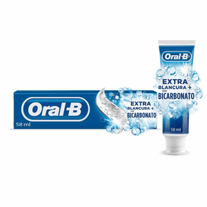 Pasta Oral-B Dental Extra Blancura Con Bicarbonato 58 Ml