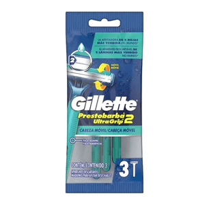 Máquinas Para Afeitar Desechables Gillette Prestobarba Ultragrip 3 Un