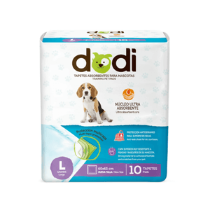 Pads Absorbentes Grandes para Mascotas Dodi 10 Un