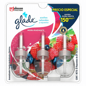 Aromatizante Glade Liquido Mora 3 Un