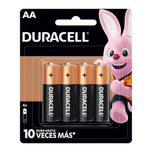 Bateria Doble AA 4 Unidades Duracell