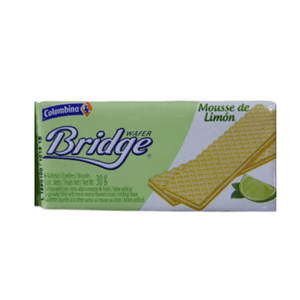 Galleta Tipo Wafle con Relleno de Limon Bridge Colombina