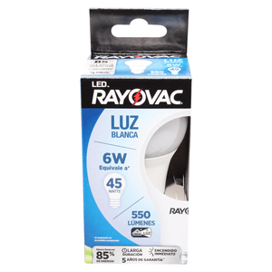 Bombillo LED de Luz Blanca  6W Rayovac