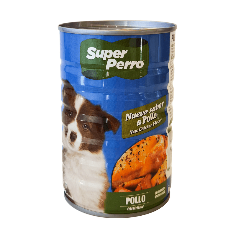 Comida-Humeda-Para-Perro-Cachorro-Sabor-Pollo-400GR-Super-Perro-7441007800140