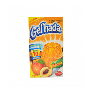 Gelatina De Caja Sabor A Melocoton  6OZ Gel Hada Levapan