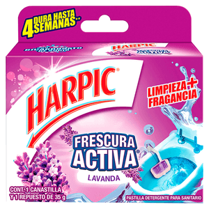 Pastillla de Baño Lavanda Sencilla 35Gr Harpic