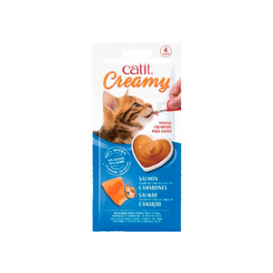 Snacks  Gatos Salmon Y Camaron Catit Creamy