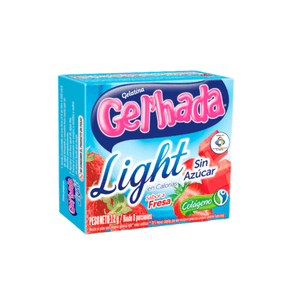 Gelatina Light Fresa 12Grs Gel Hada