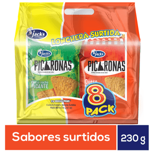 8PACK SURTIDO SNACKS JACKS  230GR