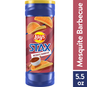 Caja de Papas Fritas Lays Stax BBQ 4 OZ X 17 UN