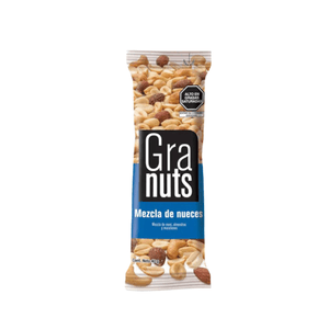 Mezcla De Nueces Mani Almendras Y Maranones Granuts 40 G