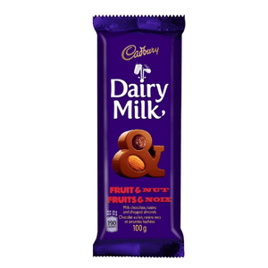 Chocolate Cadbury Dairy Milk Fruit And Nut 100Gr