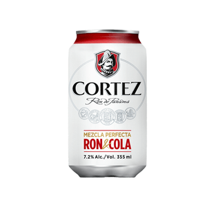 Lata De Ron Cola  Cortez 355Ml