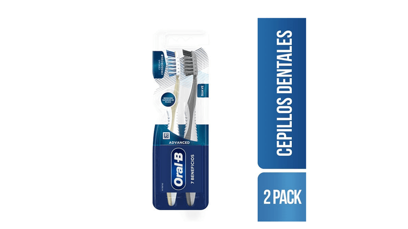 Cepillo Dental Oral B Para La Blancura De Tus Dientes Con Cerdas Suaves 2  Pack