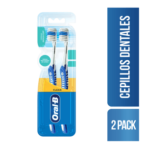 Cepillo Dental Oral B Limpieza Y Proteccion Garantizada Orn Cerdas Suaves 2 Pack