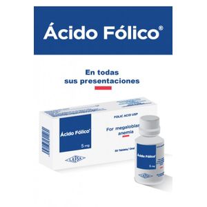 Acido Folico 5 Mg Lafsa 200 Comprimidos