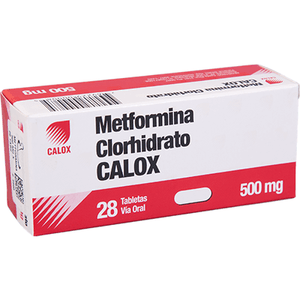 Calox Metformina Clorhidrato Tabletas 500 Mg