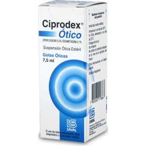 Ciprode Gotas oticas  7 5 Ml