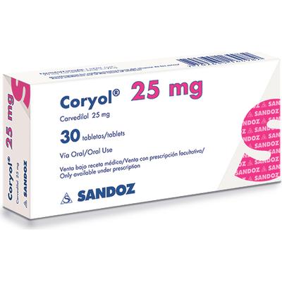 Coryol-25Mg-30-Tab-7702635164982