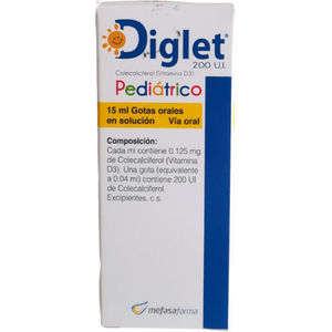 Diglet Pediatrico Vitamina D3 15 Ml Gotas