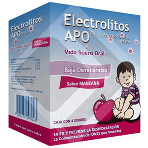 Electrolitos Apo Manzana Sobre 283G