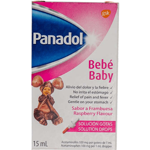 Gotas Panadol Para Bebe Sabor A Frambuesa 15 Ml