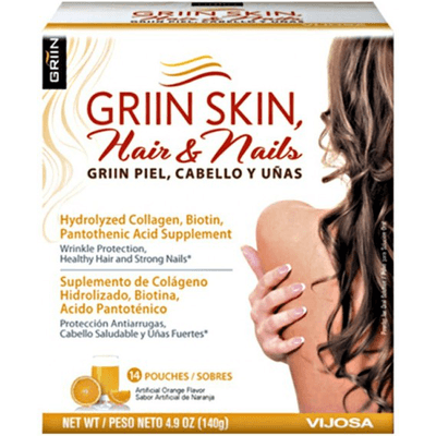Griin-Skin-Hair-And-Nails-14-Sobres-Sabor-A-Naranja-814637010086