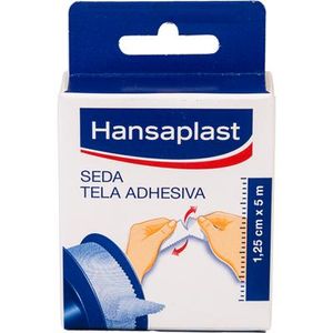 Hansaplast Espadrapo Carrete Seda Tela Adhesiva 125 Cm 5 M 1 Unidad